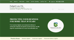 Desktop Screenshot of padgettlawpa.com