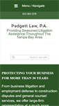 Mobile Screenshot of padgettlawpa.com